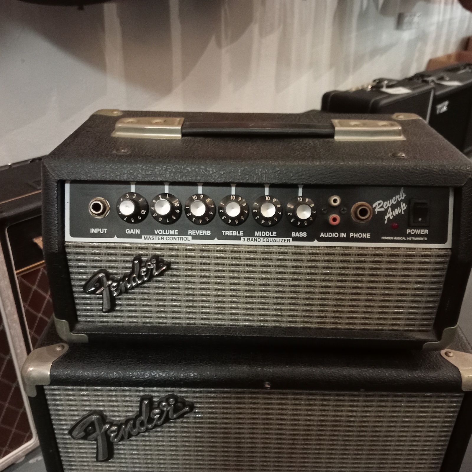 Fender 12w Reverb Amp Head and 6x5 Cabinet Used