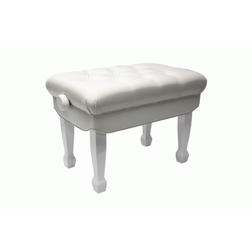 Beale BPB330WH Deluxe Grand Piano Bench White