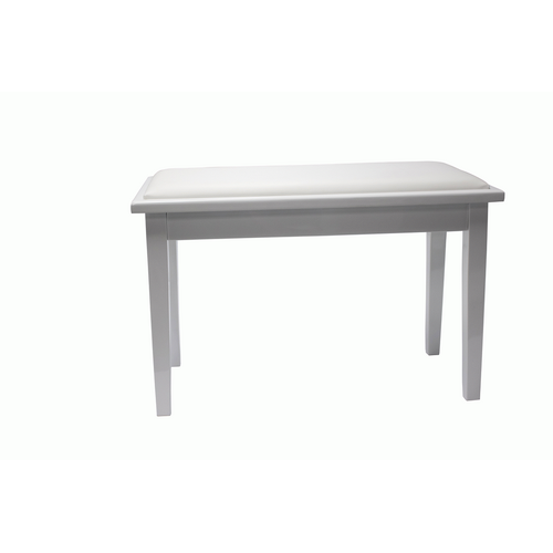 Beale BPB110WH Basic Duet Piano Bench with Storage White