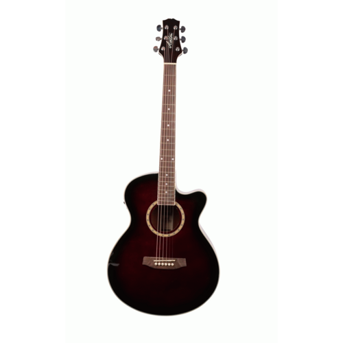 Ashton SL29CEQWRS Slimline Acoustic Guitar with Cutaway and EQ