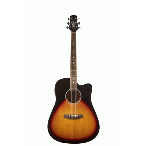 Ashton D20SCEQTSB Solid Top Acoustic Guitar with EQ