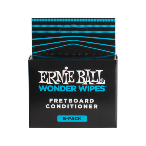 Ernie Ball 6 Pack Fretboard Conditioner Wonder Wipes