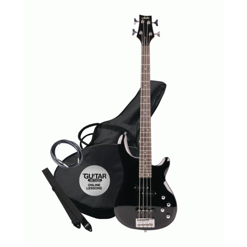 Ashton AB4BK Bass Guitar in Black
