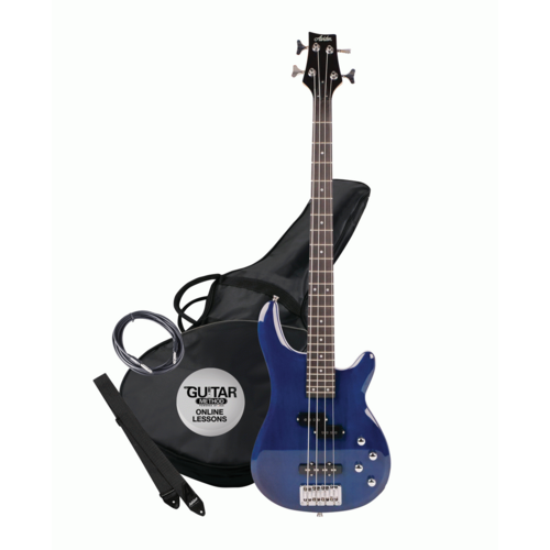 Ashton AB4TDB Bass Guitar in Blue 