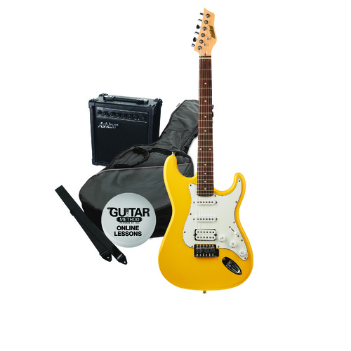 Ashton Electric Guitar & Amp Pack Yellow