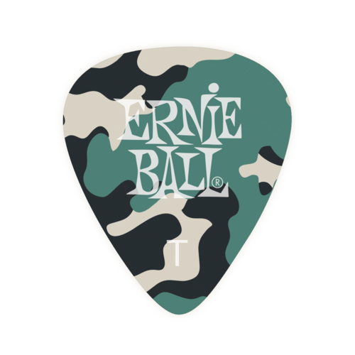 Ernie Ball 12 Pack Celluloid Thin Picks Camo