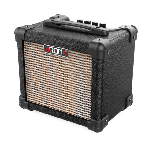 Aroma AG10BK 10W Black Electric Guitar Portable Amplifier