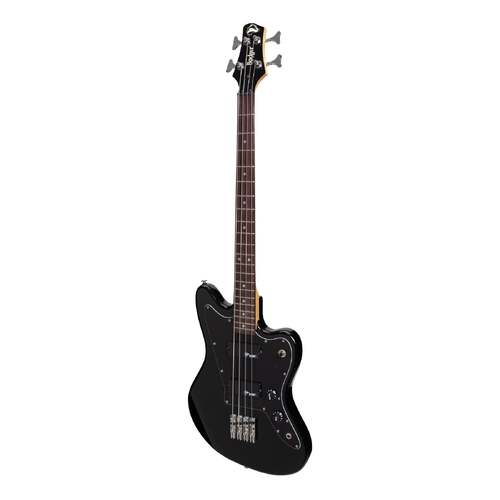 Badger Short Scale Offset Bass Guitar (Black)