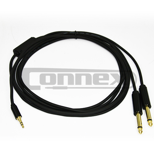 AVE Connex 3m 3.5mm Stereo To Dual 1/4 Inch Mono