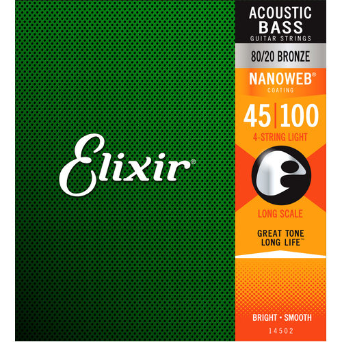 Elixir 14502 Nanoweb Acoustic tic Bass LIGH T 45-100