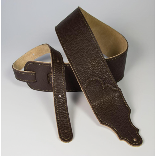 Franklin Original  2.5" Chocolate Glove Leather with Gold Stitching