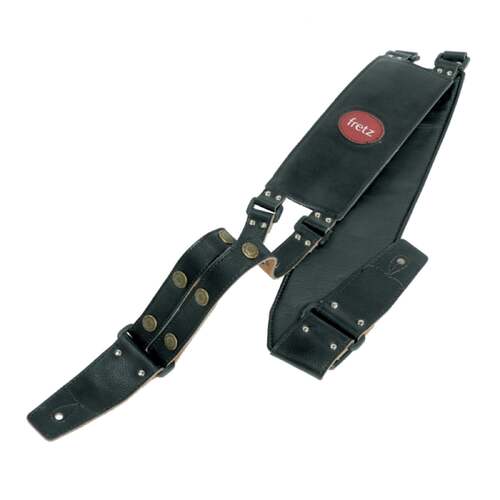 Fretz Leather-Look Adjustable Guitar Strap (Bikers Dream)