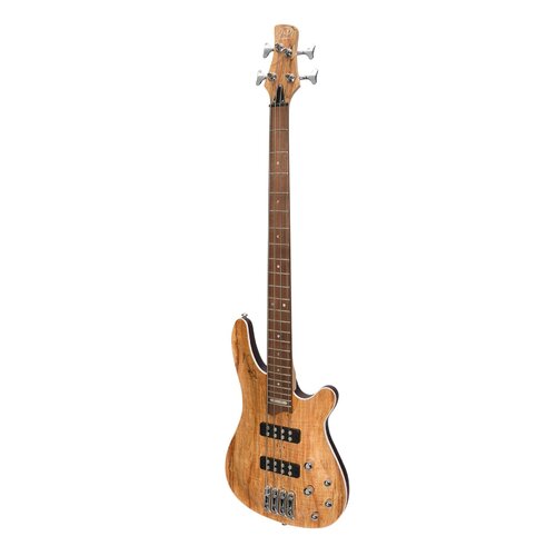 J&D Luthiers '20 Series' 4-String Contemporary Active Electric Bass Guitar (Natural Satin)