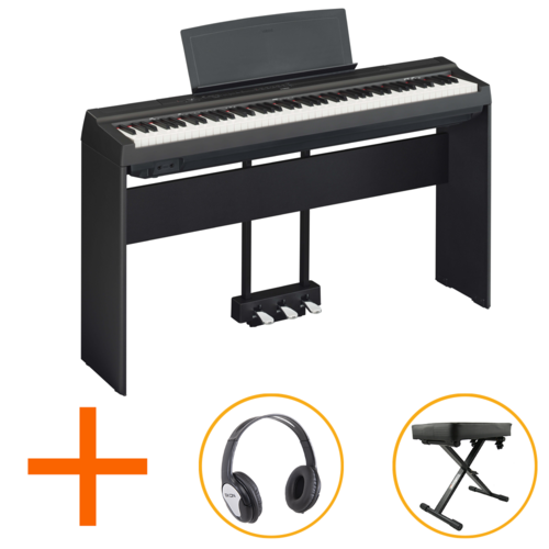 Yamaha P125 Digital Piano Bundle Inc Headphones, Stand & Bench
