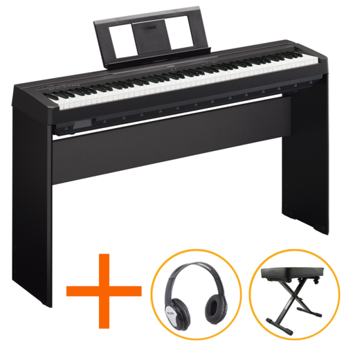 Yamaha P45B Digital Piano Bundle Inc Headphones & Bench