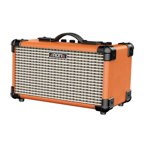 Aroma TM15OR 15W Orange Electric Guitar Rechargeable Amplifier