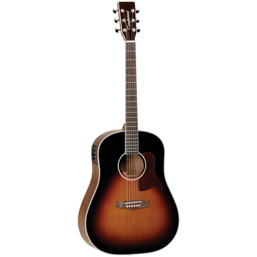 Tanglewood 15SDTE Sundance Performance Pro Sloped Shoulder Dreadnought Torrefied Top with ABS Case