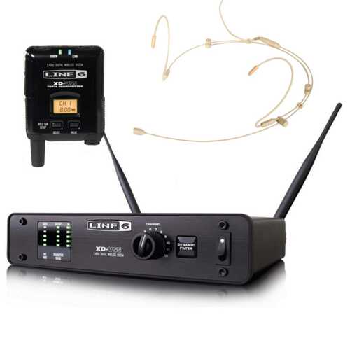 Line 6 Xd-V55hs Digital Vocal Wireless Headset System Tan
